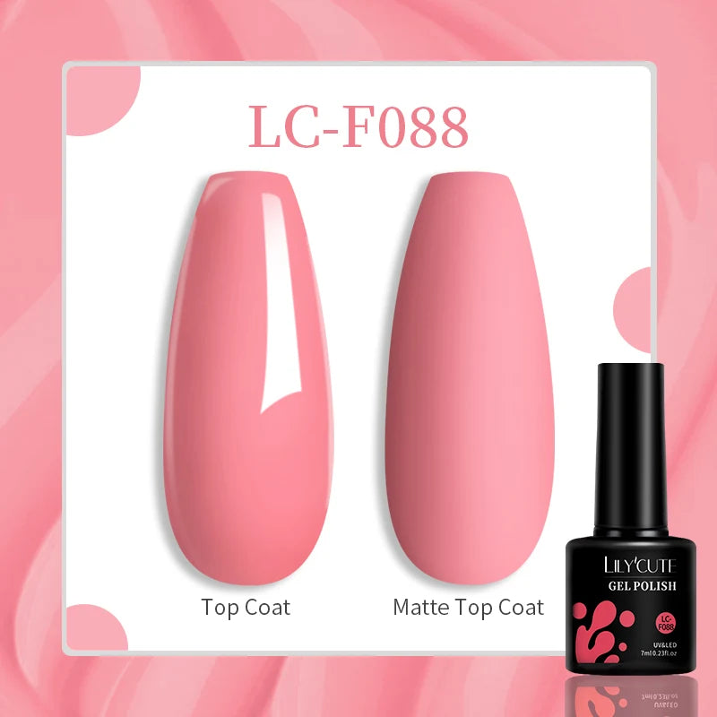 184 Colors 7ML Gel Nail Polish Purple Glitter Sequins Manicure Base Matte Top Coat Soak off LED UV Nail Art Gel Varnish