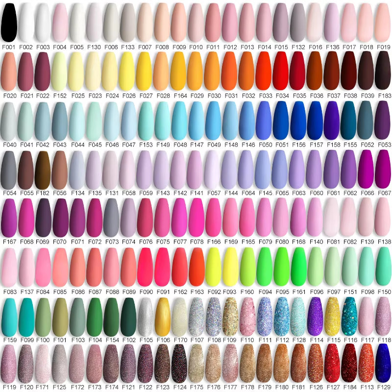 184 Colors 7ML Gel Nail Polish Purple Glitter Sequins Manicure Base Matte Top Coat Soak off LED UV Nail Art Gel Varnish