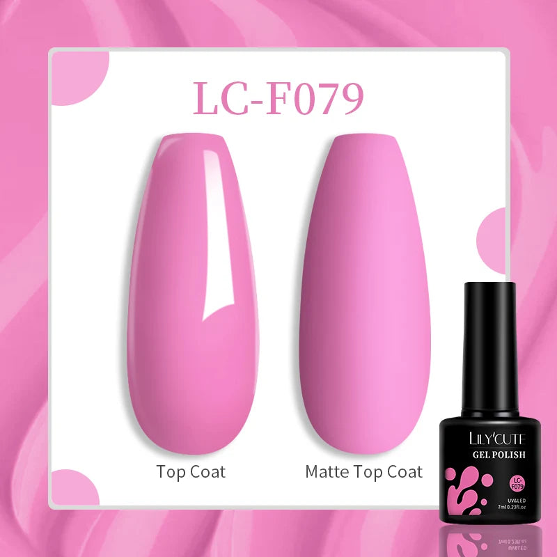184 Colors 7ML Gel Nail Polish Purple Glitter Sequins Manicure Base Matte Top Coat Soak off LED UV Nail Art Gel Varnish