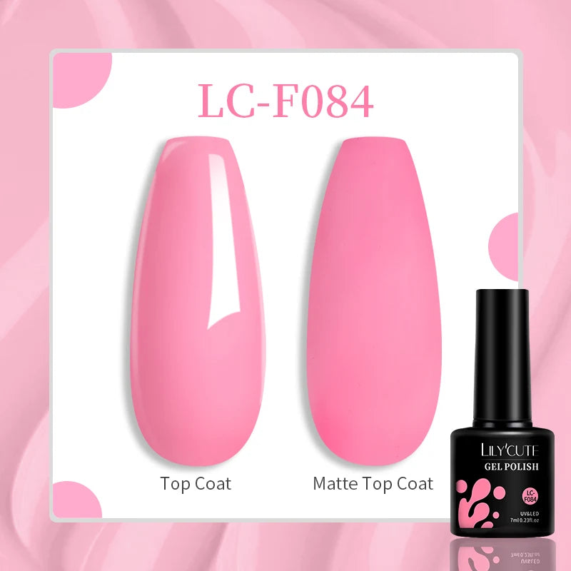 184 Colors 7ML Gel Nail Polish Purple Glitter Sequins Manicure Base Matte Top Coat Soak off LED UV Nail Art Gel Varnish