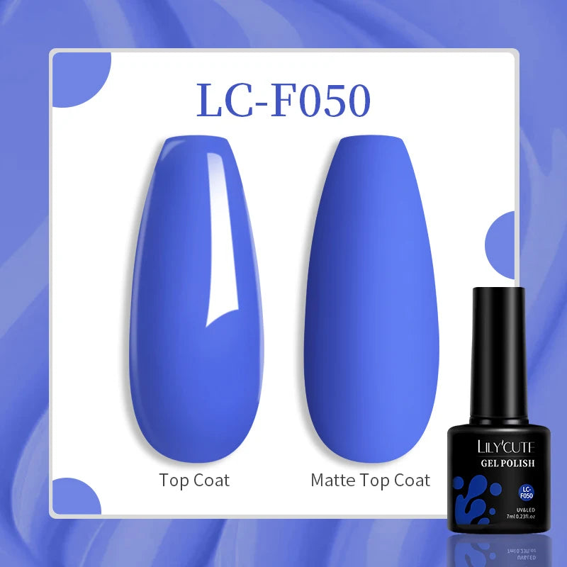 184 Colors 7ML Gel Nail Polish Purple Glitter Sequins Manicure Base Matte Top Coat Soak off LED UV Nail Art Gel Varnish