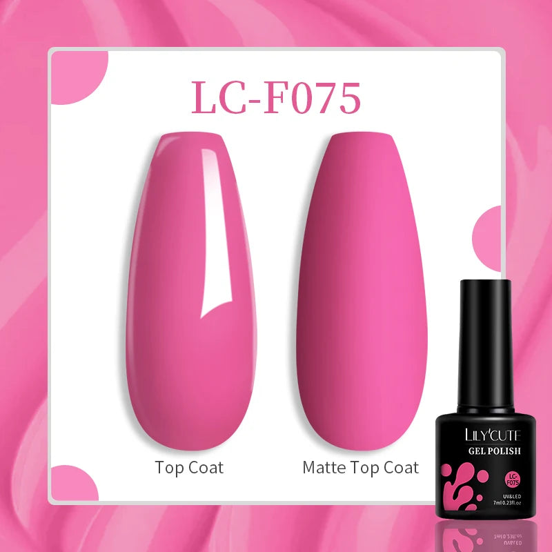 184 Colors 7ML Gel Nail Polish Purple Glitter Sequins Manicure Base Matte Top Coat Soak off LED UV Nail Art Gel Varnish