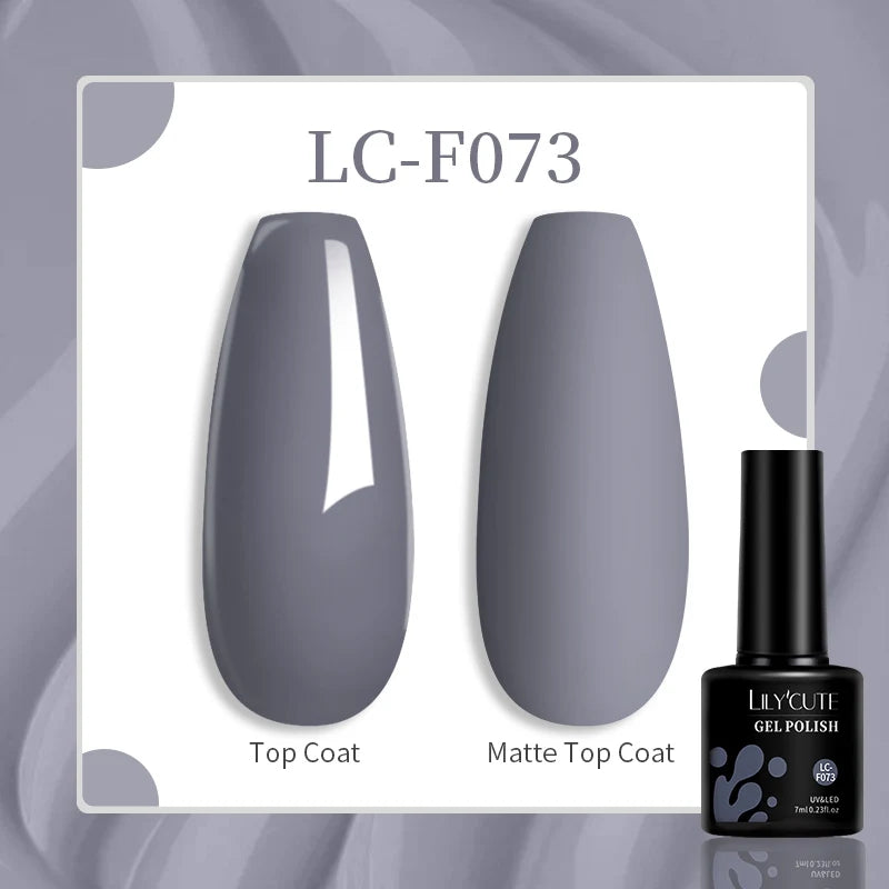 184 Colors 7ML Gel Nail Polish Purple Glitter Sequins Manicure Base Matte Top Coat Soak off LED UV Nail Art Gel Varnish