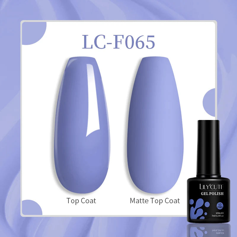184 Colors 7ML Gel Nail Polish Purple Glitter Sequins Manicure Base Matte Top Coat Soak off LED UV Nail Art Gel Varnish